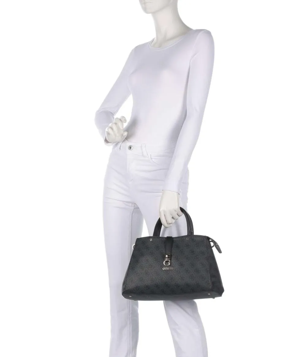 Zamira Handtasche Lederimitat dunkelgrau