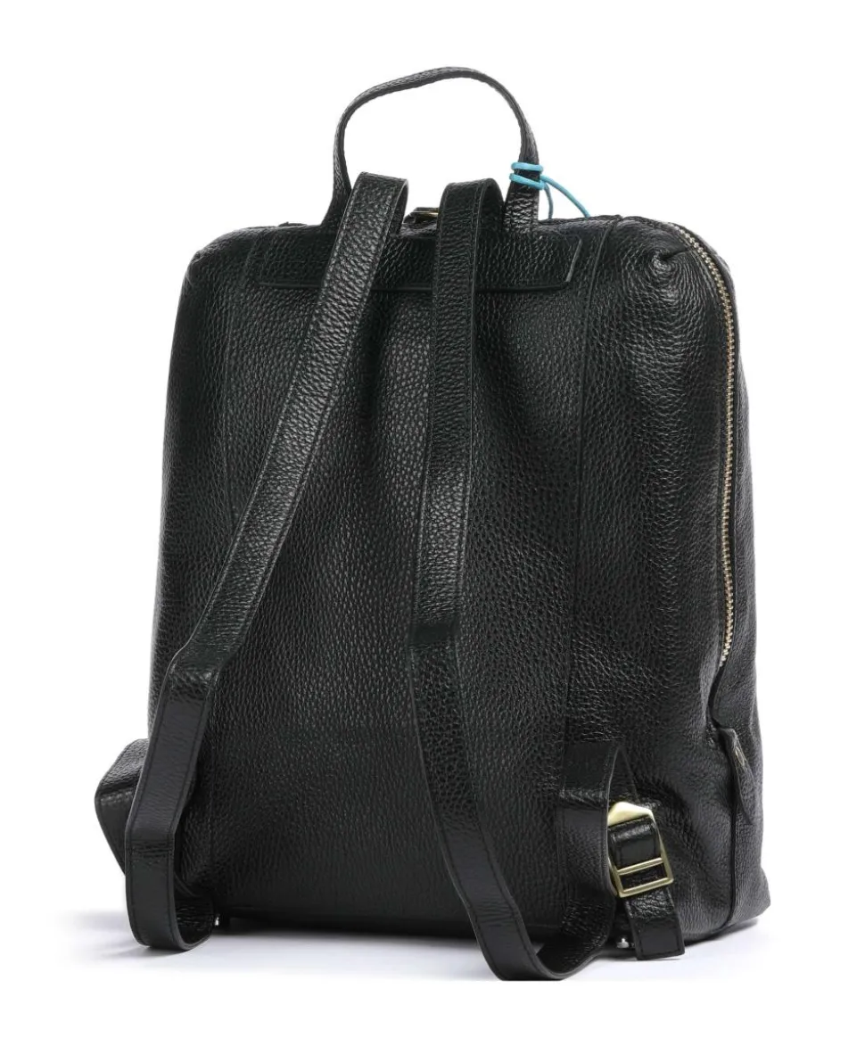 Zante Golly Rucksack Kalbsleder schwarz