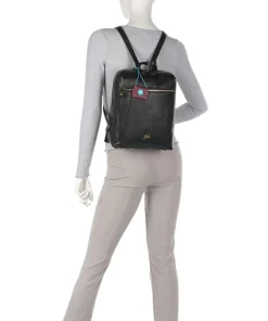 Zante Golly Rucksack Kalbsleder schwarz