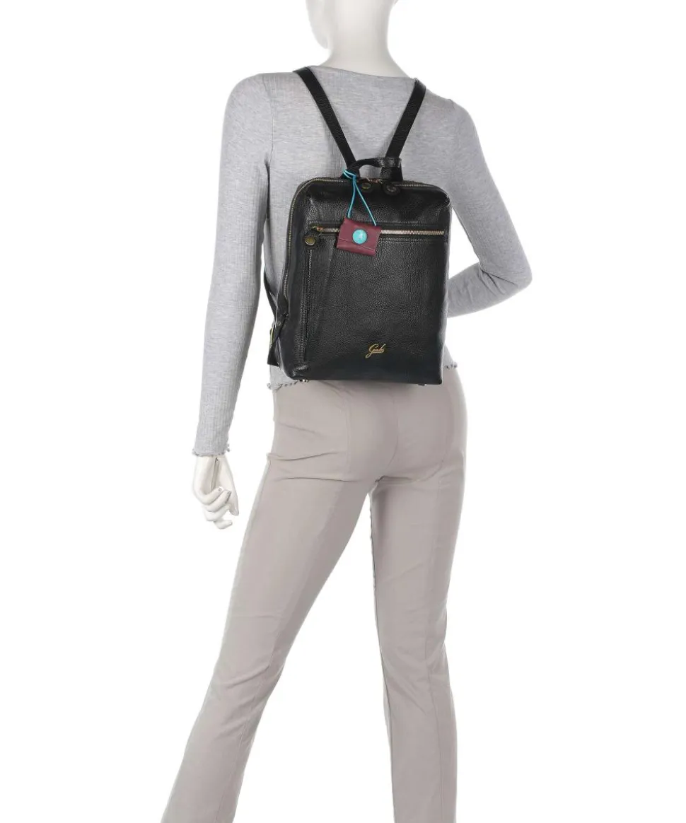 Zante Golly Rucksack Kalbsleder schwarz