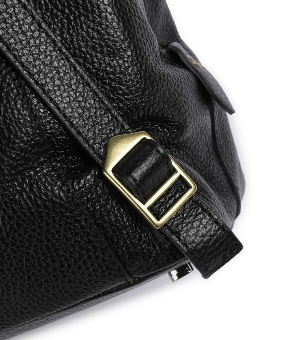 Zante Golly Rucksack Kalbsleder schwarz