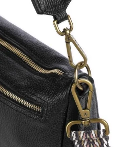 Zante Lolly Beuteltasche genarbtes Kalbsleder schwarz