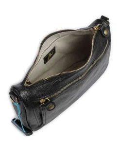 Zante Lolly Beuteltasche genarbtes Kalbsleder schwarz