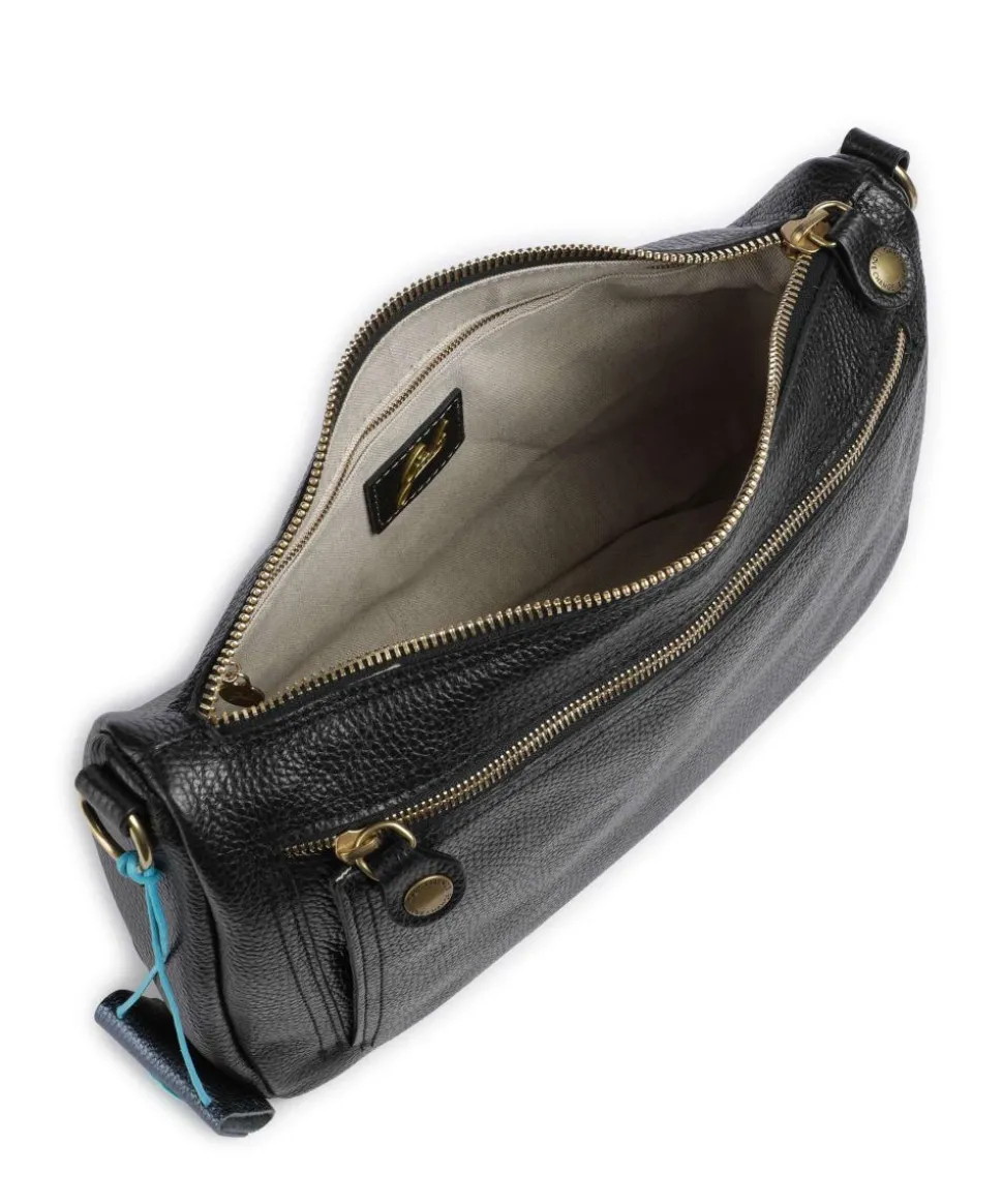 Zante Lolly Beuteltasche genarbtes Kalbsleder schwarz