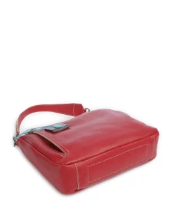 Zante Polly Beuteltasche genarbtes Kalbsleder rot