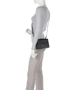 Zelda XS Umhängetasche genarbtes Rindsleder schwarz