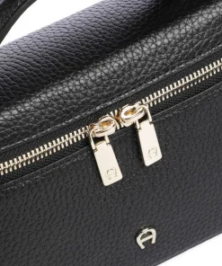 Zelda XS Umhängetasche genarbtes Rindsleder schwarz