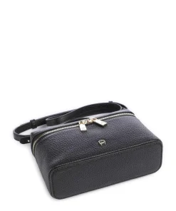 Zelda XS Umhängetasche genarbtes Rindsleder schwarz