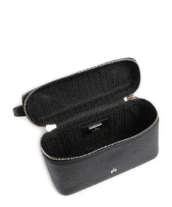 Zelda XS Umhängetasche genarbtes Rindsleder schwarz