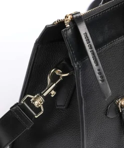 Zelea Handtasche 13″ genarbtes Kalbsleder schwarz