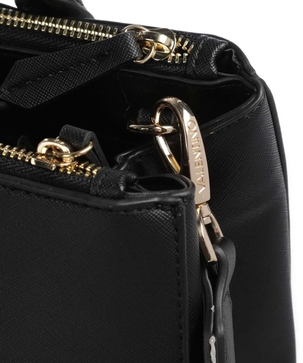 Zero Re Handtasche Lederimitat schwarz