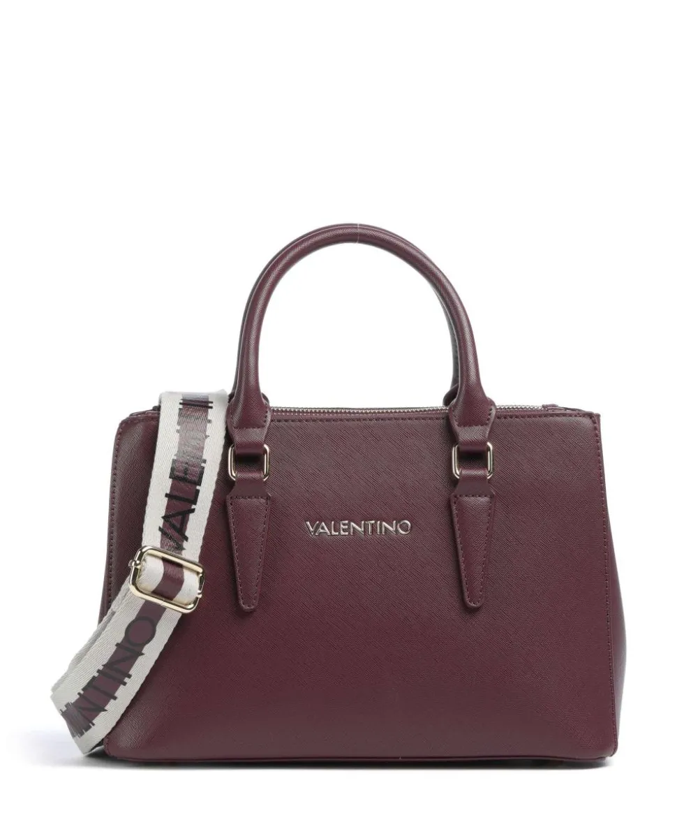 Zero Re Handtasche Lederimitat brombeer