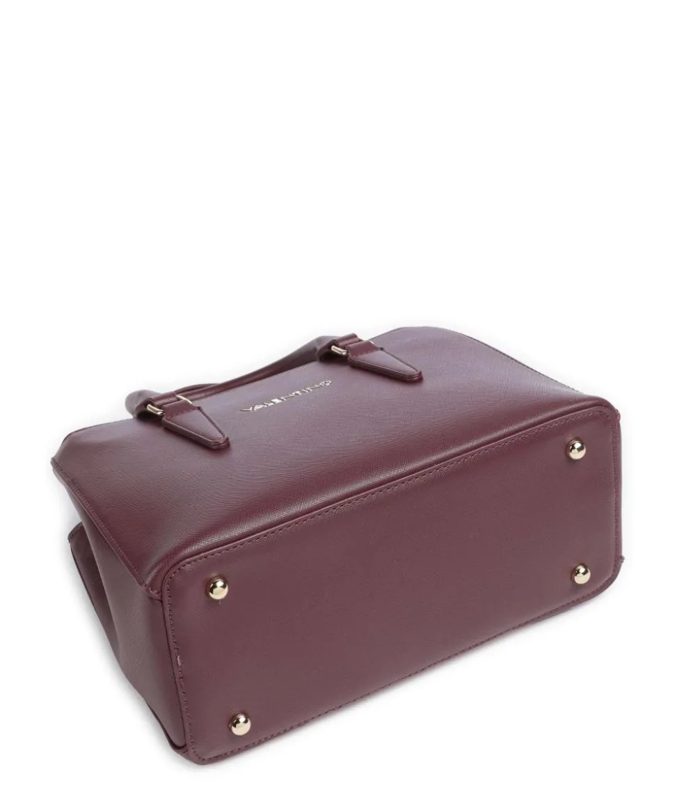 Zero Re Handtasche Lederimitat brombeer