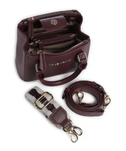 Zero Re Umhängetasche Lederimitat brombeer