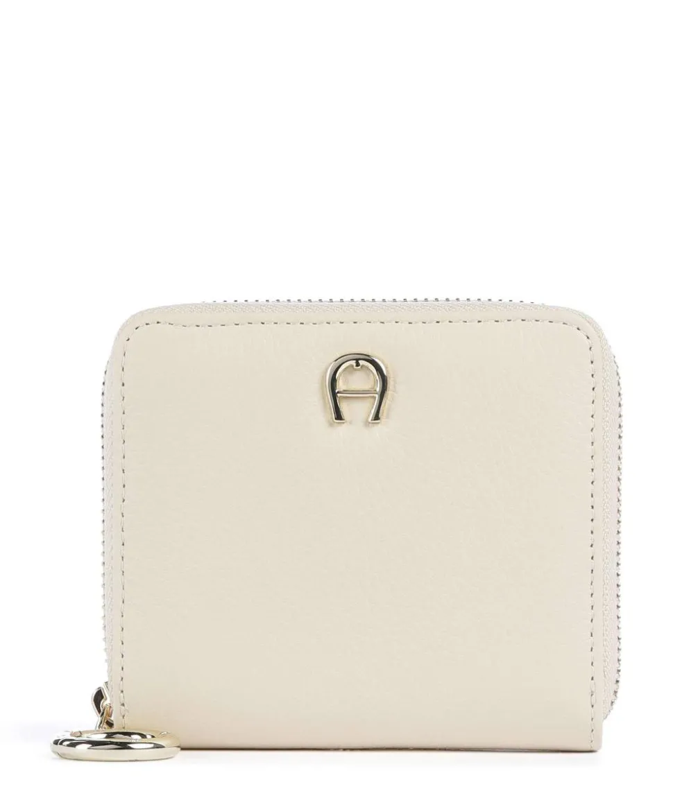Zita Geldbörse genarbtes Rindsleder elfenbein