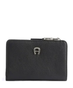 Zita Geldbörse genarbtes Rindsleder schwarz