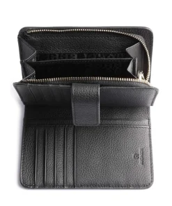 Zita Geldbörse genarbtes Rindsleder schwarz