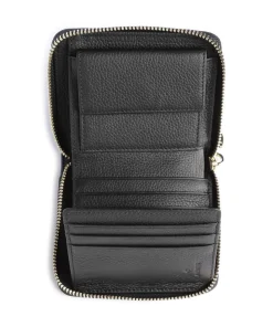 Zita Geldbörse genarbtes Rindsleder schwarz