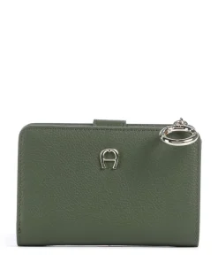Zita Geldbörse genarbtes Rindsleder dunkelgrün