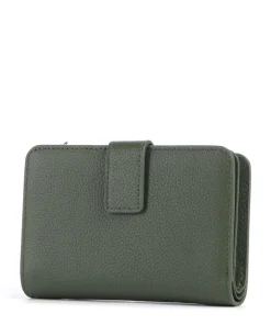 Zita Geldbörse genarbtes Rindsleder dunkelgrün
