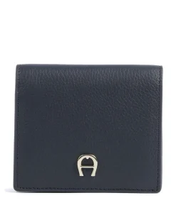 Zita Geldbörse genarbtes Rindsleder dunkelblau