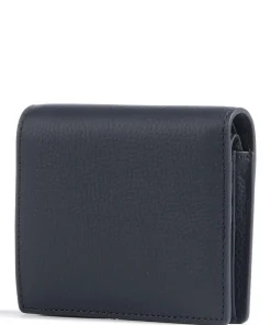Zita Geldbörse genarbtes Rindsleder dunkelblau