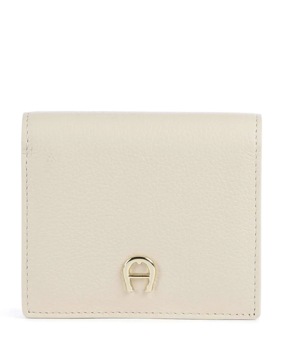 Zita Geldbörse genarbtes Rindsleder creme