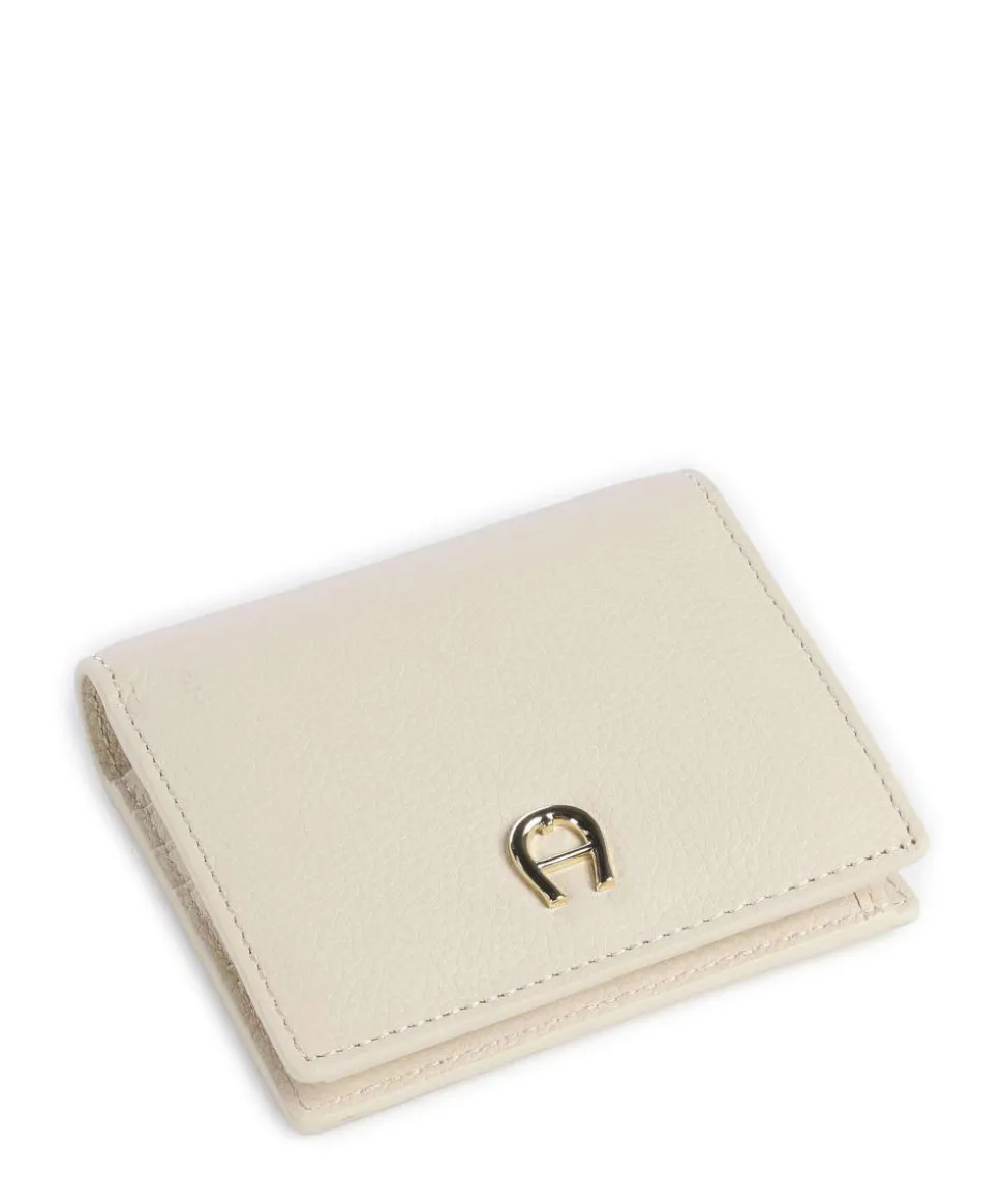 Zita Geldbörse genarbtes Rindsleder creme