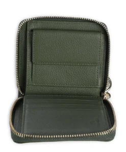 Zita Geldbörse genarbtes Rindsleder dunkelgrün