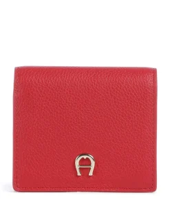 Zita Geldbörse genarbtes Rindsleder rot