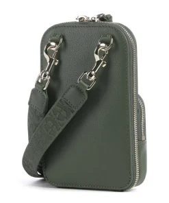 Zita Handytasche genarbtes Rindsleder olivgrün