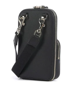 Zita Handytasche genarbtes Rindsleder schwarz