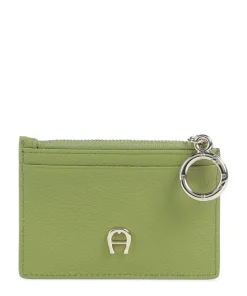 Zita Kreditkartenetui genarbtes Rindsleder grün