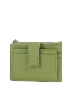 Zita Kreditkartenetui genarbtes Rindsleder grün