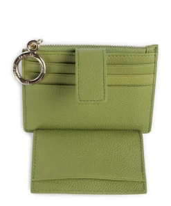 Zita Kreditkartenetui genarbtes Rindsleder grün