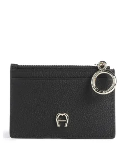 Zita Kreditkartenetui genarbtes Rindsleder schwarz