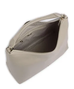 Zita M Beuteltasche genarbtes Rindsleder beige