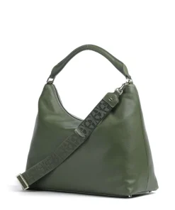 Zita M Beuteltasche genarbtes Rindsleder dunkelgrün