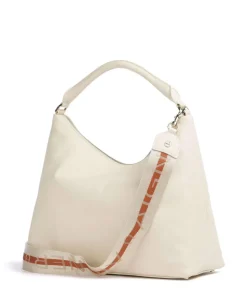 Zita M Beuteltasche genarbtes Rindsleder creme