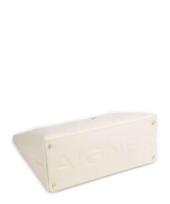 Zita M Beuteltasche genarbtes Rindsleder creme