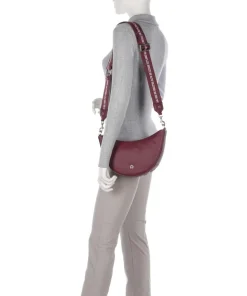 Zita S Umhängetasche genarbtes Rindsleder wein