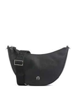 Zita S Umhängetasche genarbtes Rindsleder schwarz