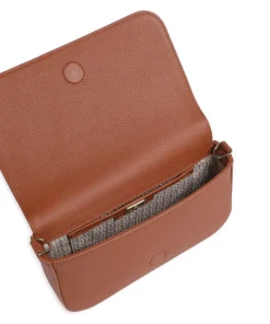 Zita S Umhängetasche genarbtes Rindsleder braun