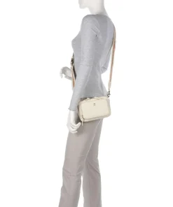 Zita S Umhängetasche genarbtes Rindsleder creme