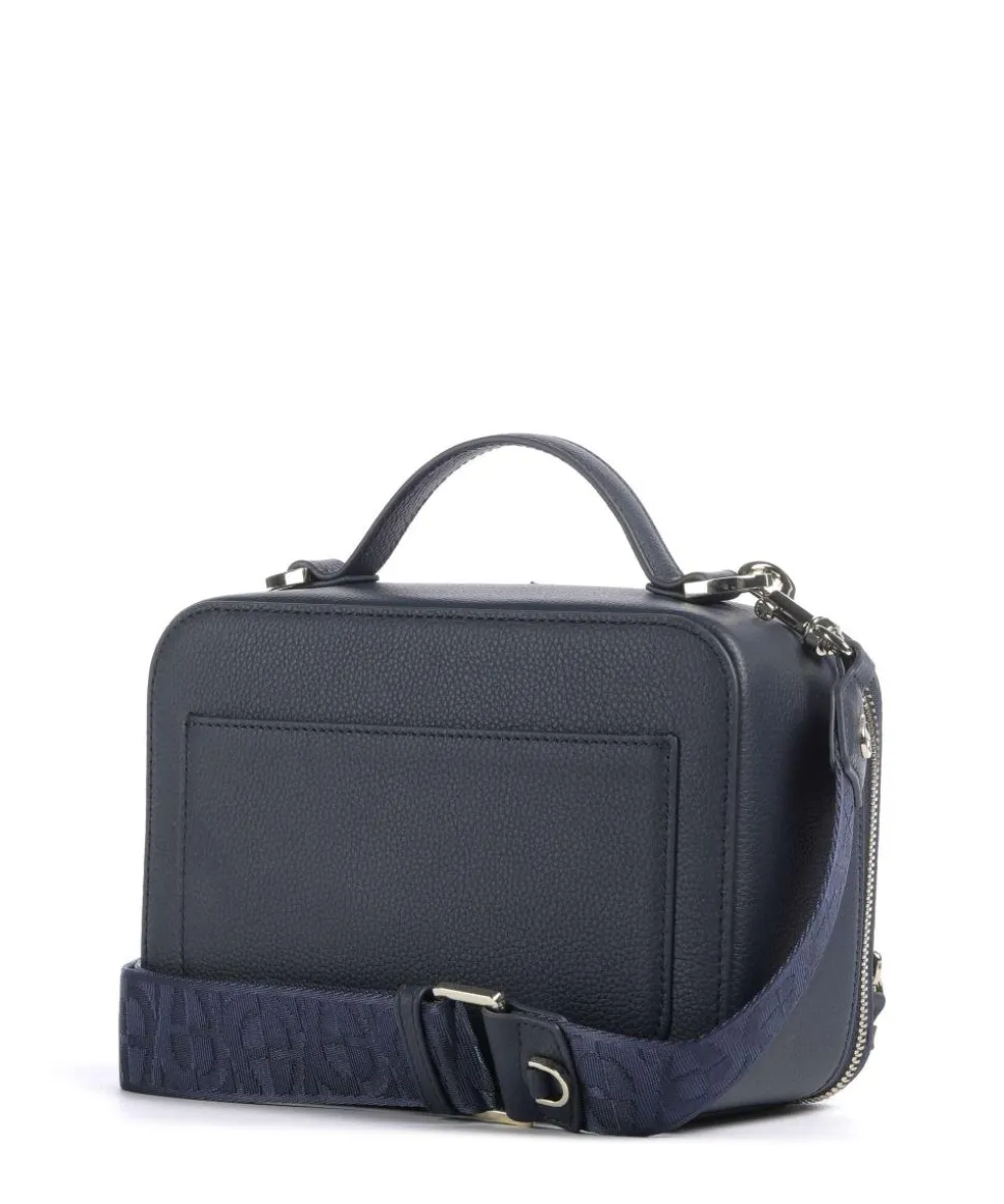 Zita S Umhängetasche genarbtes Rindsleder dunkelblau