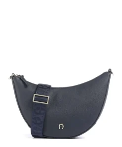 Zita S Umhängetasche genarbtes Rindsleder dunkelblau