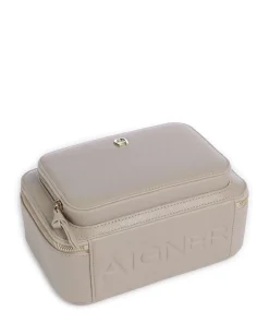 Zita S Umhängetasche genarbtes Rindsleder beige