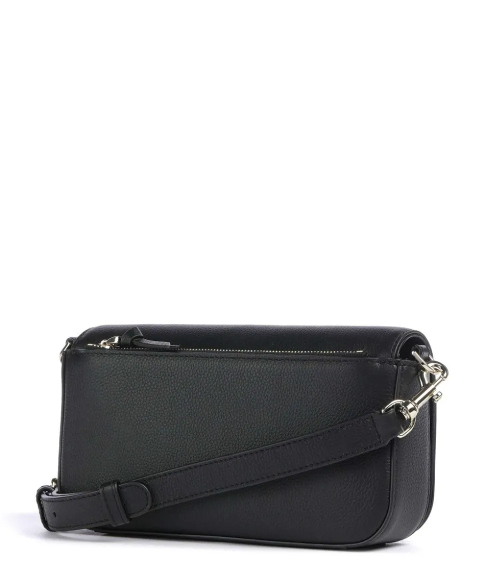 Zita S Umhängetasche genarbtes Rindsleder schwarz