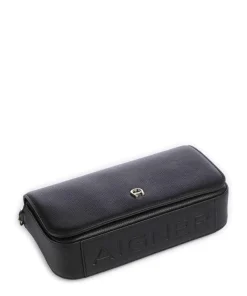 Zita S Umhängetasche genarbtes Rindsleder schwarz