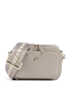 Zita S Umhängetasche genarbtes Rindsleder beige